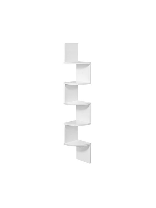 Eckregal Wand White 20x20x127.5cm