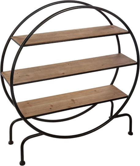 Bookcase A-s Danik Black - Natural 91.5x24.5x100.5 cm Bookcase A-s Danik Black - Natural 91.5x24.5x100.5 cm