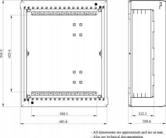 Schneider Prisma Plus G Surface-mounted Enclosure 480x600x205mm Ip30 Lvs08103
