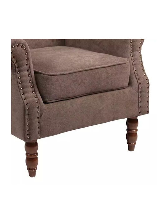 Piore Sessel Dark Walnut Brown 77x80x106cm