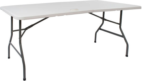Foldable Catering Table 180x74x74 White Foldable Catering Table 180x74x74 White