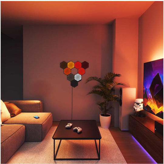 Nanoleaf Smart Dekoratives Tischlampen Shapes LED RGBW 9Stück 20cm