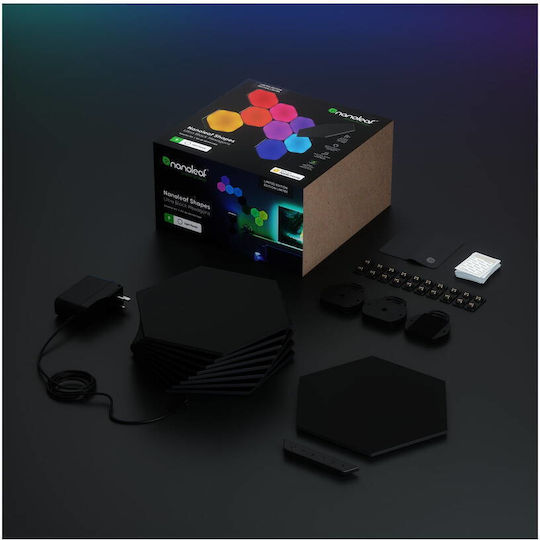 Nanoleaf Smart Dekoratives Tischlampen Shapes LED RGBW 9Stück 20cm