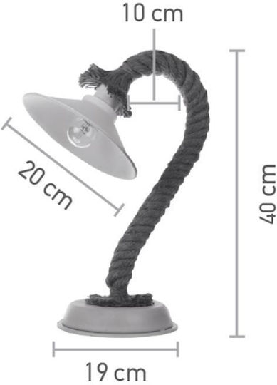 Inlight Decorative Lamp with Socket for Bulb E27 White
