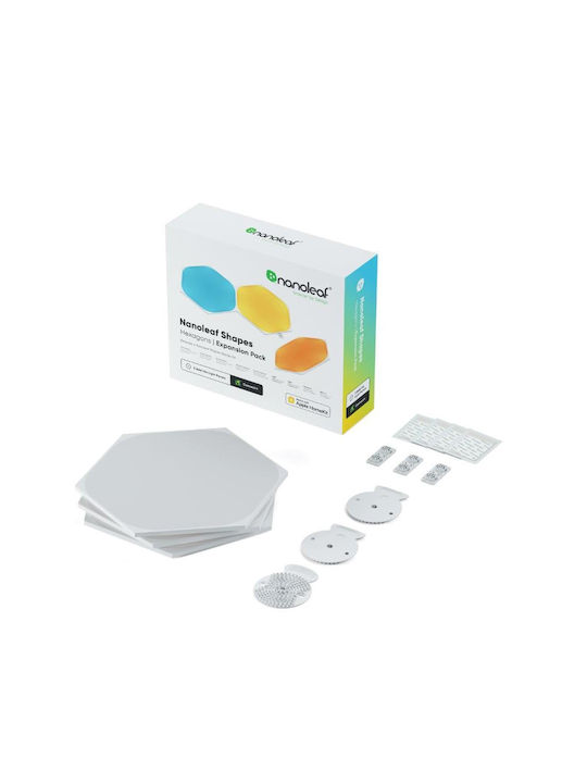 Nanoleaf Διακοσμητικό Φωτιστικό Shapes Hexagons Expansion 3-pack LED RGB Hexagon 3τμχ