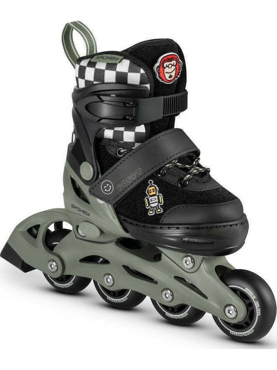 Spokey Skates Inline Einstellbare Rollers Grüne Kinderroller