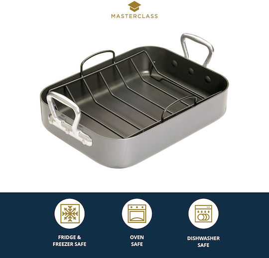 Kitchen Craft Stainless Steel Baking Pan with Non-Stick Interior Coating 28x40cm
