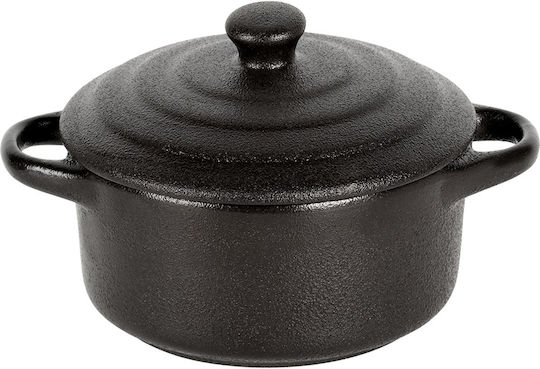Vilde Vas Rotund Individual Rezistent La Căldură Din Porțelan Cu Capac 13.5x10x5cm