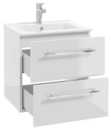 Deftrans Πάγκος με Νιπτήρα Μ50xΒ40xΥ50cm White