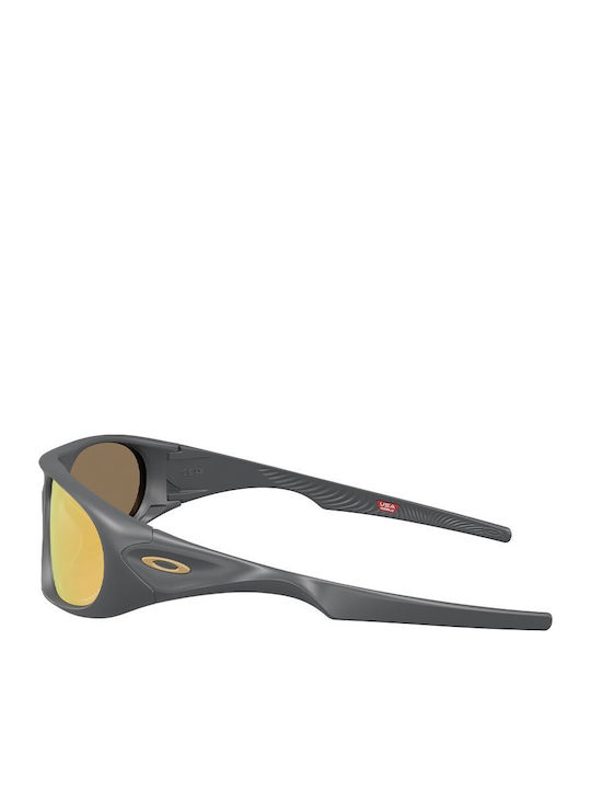 Oakley Prizm Унисекс Слънчеви очила с Черна Рамка и Оранжеви Поляризирани Стъкла OO9528-06