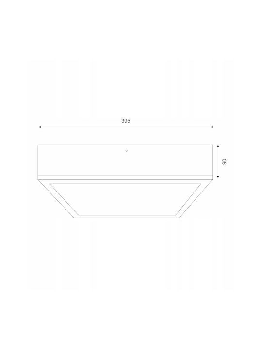 Lamkur Deckenleuchte 39cm Braun mit Fassung E27