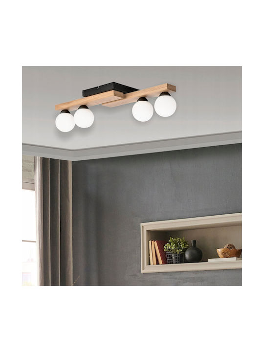 Lamkur Deckenleuchte Braun mit Fassung G9