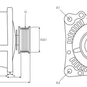 Alternator Toyota Sienna 3.3 V6