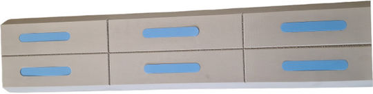 Motowodniak Schutzpolster für Heckstoßstange Grau 100x22 cm