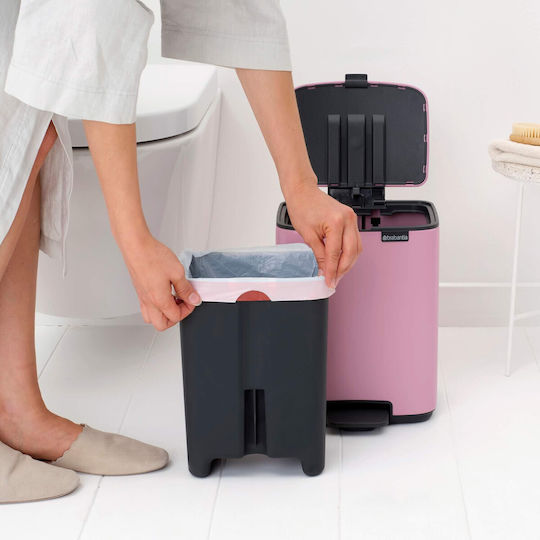 Brabantia Металическа Кошница За Баня Софт Клоуз 7л Розова