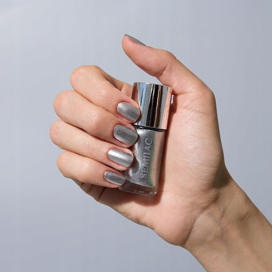 Semilac Classic Ημιμόνιμο Βερνίκι Νυχιών 115 Silver Chrome 9ml