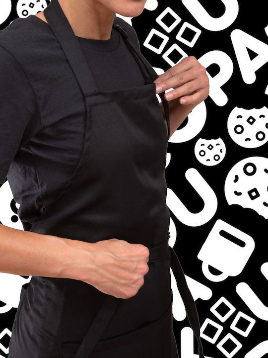 Koupakoupa Starry Night Cat Kitchen Apron Black 22x40cm KP_34600