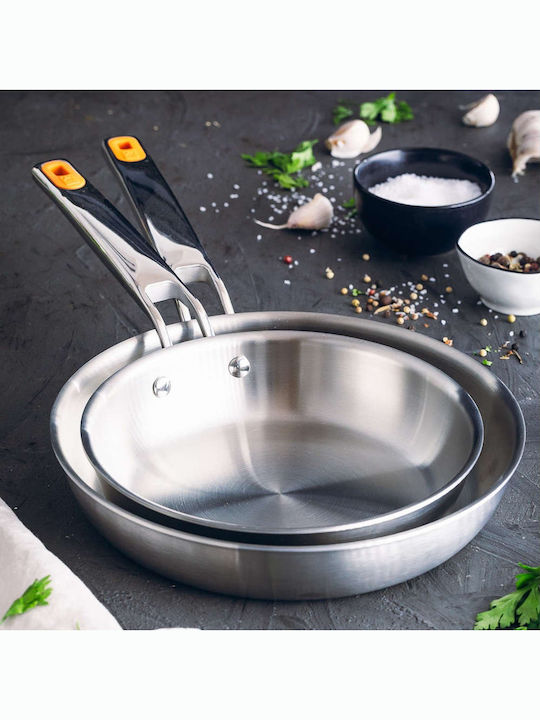 Bra Effizientes Rostfreier Stahl Pfanne 28cm
