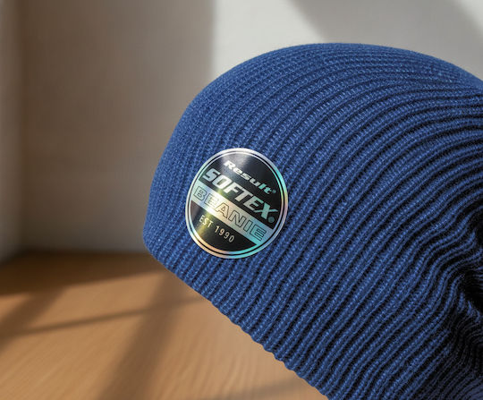 Beanie Männer Beanie mit Rippstrick Azure