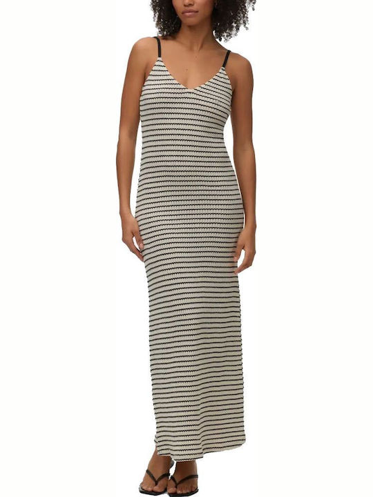 Sommer Maxi Damenkleid Gestrickt Ecru