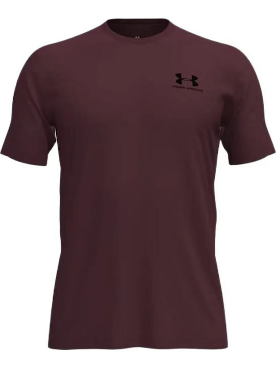 Left Chest Logo T-shirt Μπορντό