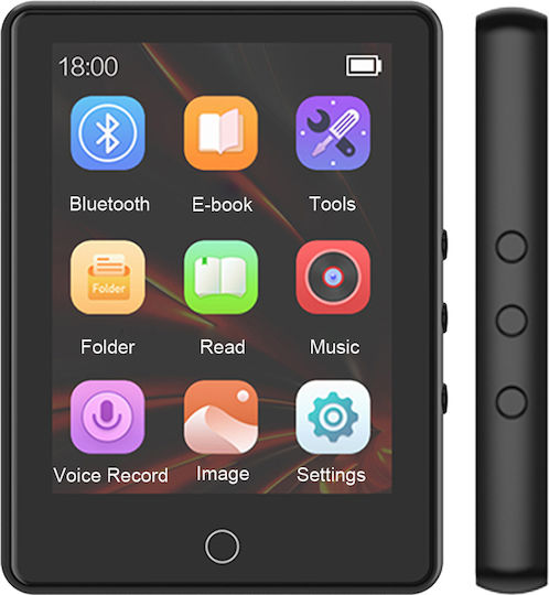 Ruizu MP3 Плейър (32GB) с Тъчскрийн 2.8" Черен A6-32GB