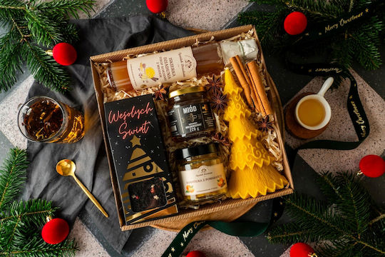 Geschenkekorb Tee-Set Weihnachtsbaum