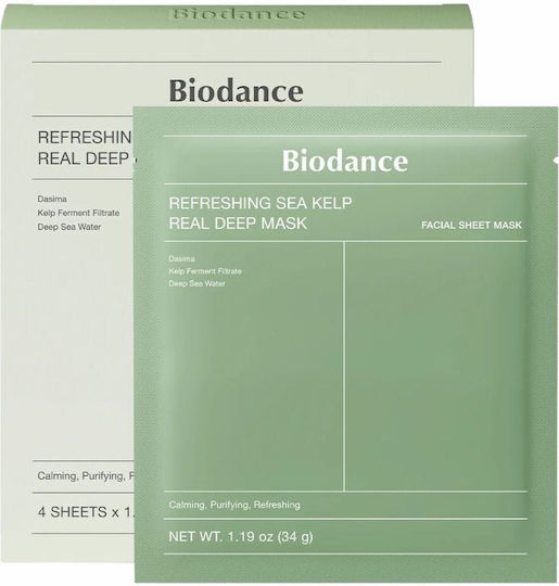 Biodance Refreshing Sea Kelp Real Deep Jelly Mask 4 Pieces x 34 gr