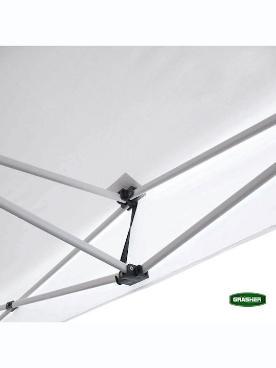 Grasher Gazebo Pliabil De Grădină Alb 3x4.5m