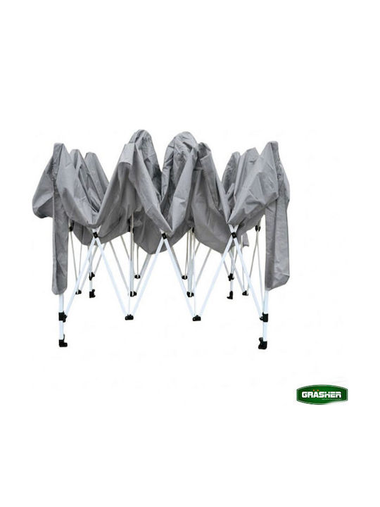 Grasher Gazebo Pliabil De Grădină Gri 3x4.5m