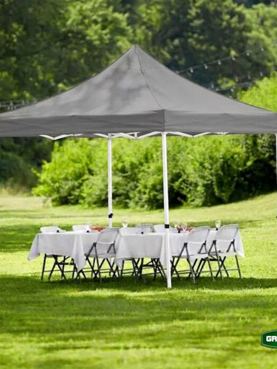 Grasher Foldable Garden Grey Gazebo 3x3m