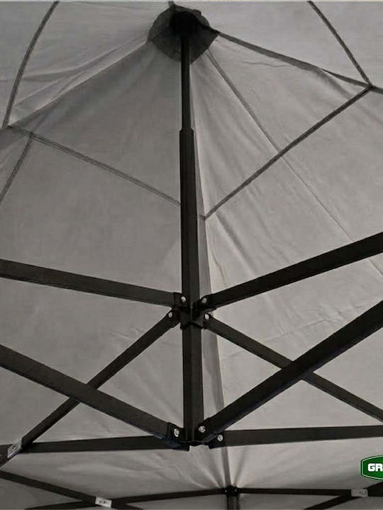 Grasher Zusammenklappbares Garten Gazebo Grau 3x4.5m