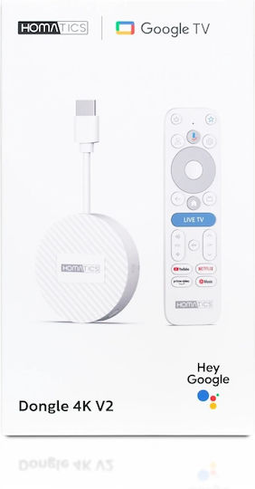 Homatics Dongle 4k V2 8588008191040 Google Tv Streamer 2gb Ram 32gb Flash Ethernet Wifi 6 Bluetooth 5.2
