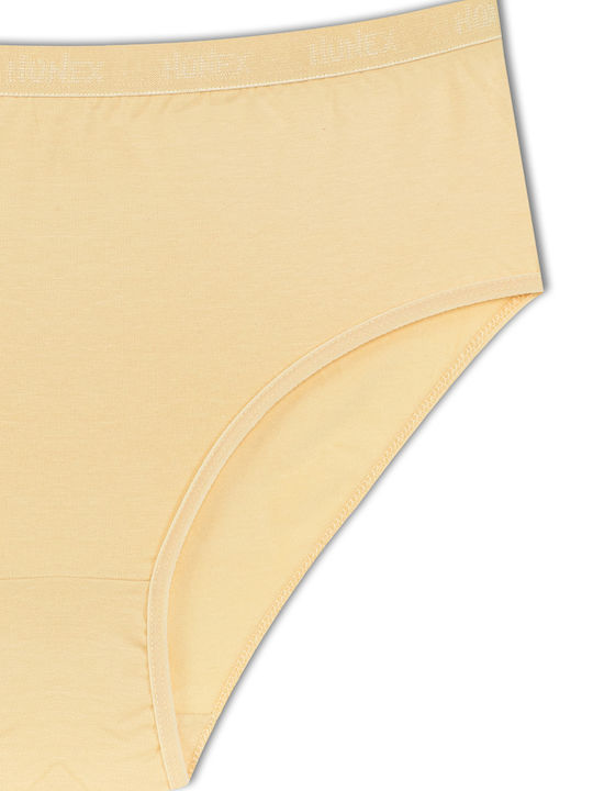 Hohe Taille Damen-Slips 3er Pack Baumwolle