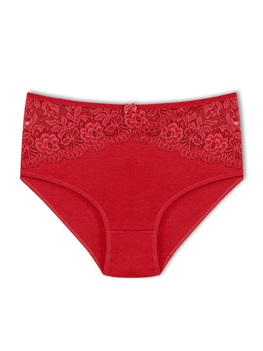 Hohe Taille Damen-Slips MultiPack mit Spitze Große Größe