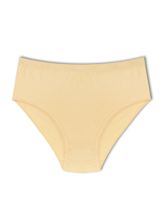 Hohe Taille Damen-Slips 3er Pack Baumwolle