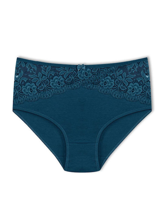 Hohe Taille Damen-Slips MultiPack mit Spitze Große Größe