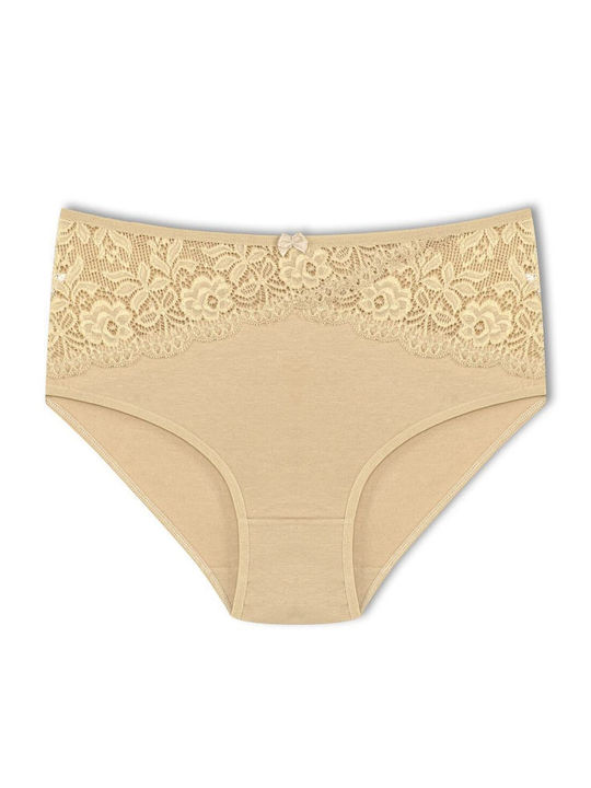 Hoch Taille Damen-Slip mit Spitze Baumwolle
