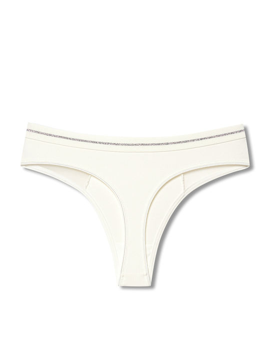 Slip 3Pack με Δαντέλα Πλεκτό Ύφασμα Με Δαντέλα Και Τούλι