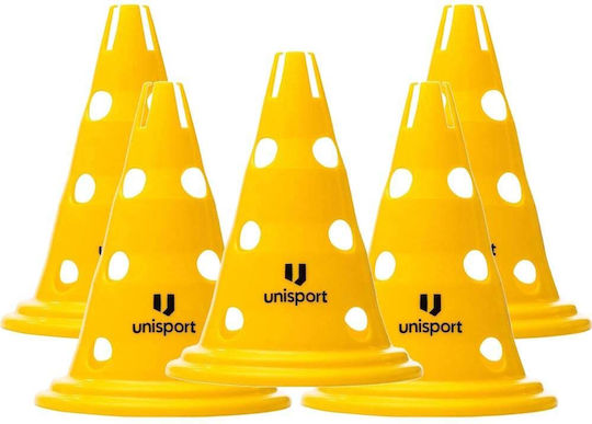 Set 5 Conuri De Antrenament Unisport 30 Cm