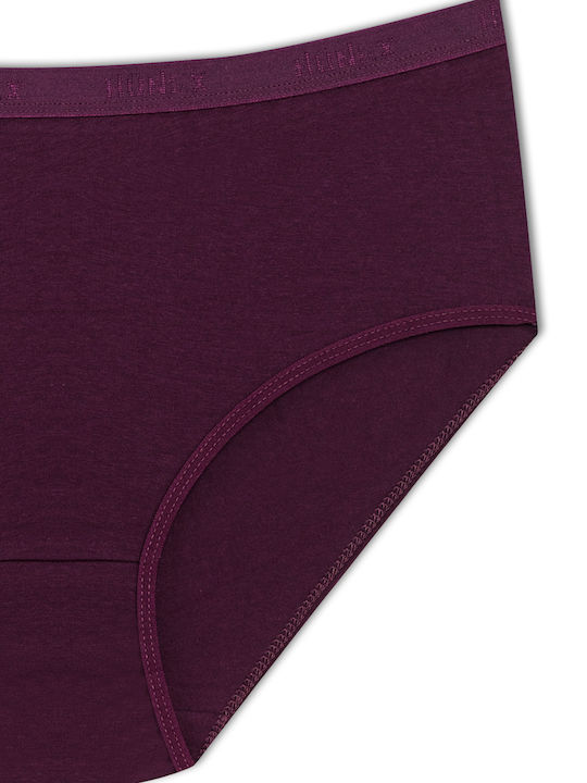 Baumwolle Hohe Taille Damen-Slips 3Pack Baumwolle