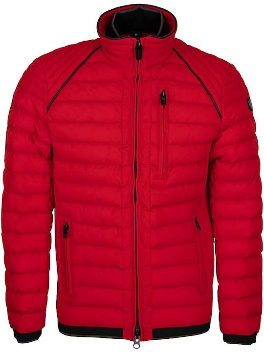 Herren Winter Puffer Rot Molecule