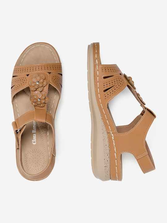 Sommer Damenplattformen Beige