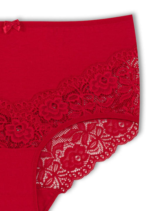 Damen-Slips 2er Pack mit Spitze V Große Größe