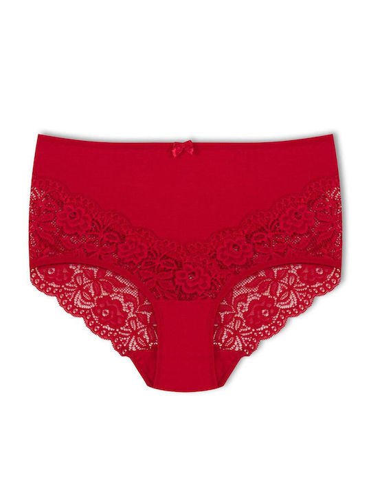 Damen-Slips 2er Pack mit Spitze V Große Größe