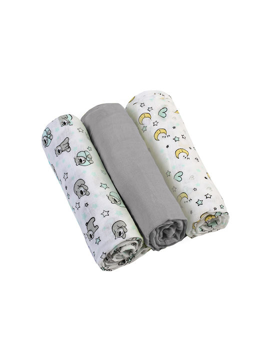 Babyono Schultertuch Burp Cloth aus Musselin Rosa 70x70cm 3 Stück Babyono Schultertuch Burp Cloth aus Musselin Rosa 70x70cm 3 Stück