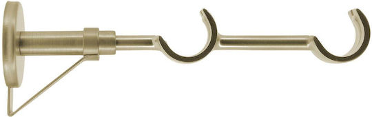 Sockel der Vorhangschiene Wand aus Metallisch Gold