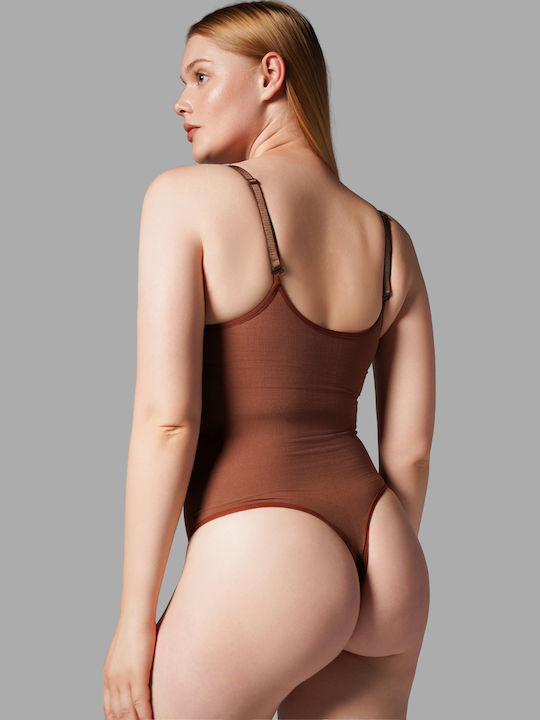 Seamless Brown Shaping Corset