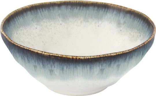 Easy-Life Nuances Round Porcelain Blue Serving Bowl with Diameter 15cm