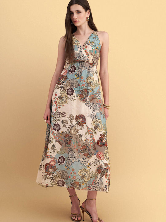 Sommer Midi Damenkleid Mehrfarbig